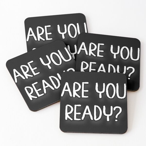 Item preview, Are You Ready Minimalistic Text - White & Black Font designed and sold by ArtstyleAlchemy.