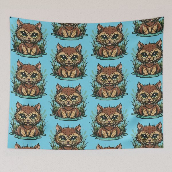 Item preview, Scary Swamp Cat Kitten Little Lampart Miaw Tiger  designed and sold by Cr320.