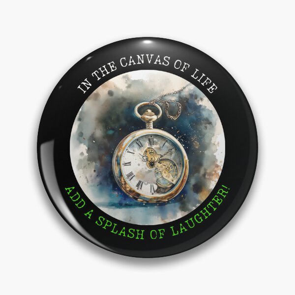 Item preview, Time Flies - Mesmerizing Watercolor Painting of an Antique Pocket Watch Capturing Day and Night Elegance designed and sold by zax454.
