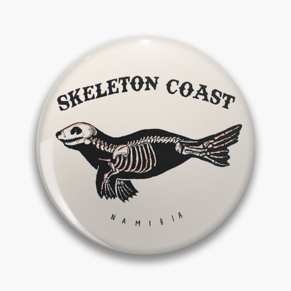 Item preview, Skeleton coast seal skeleton namibia designed and sold by storms eye creative.