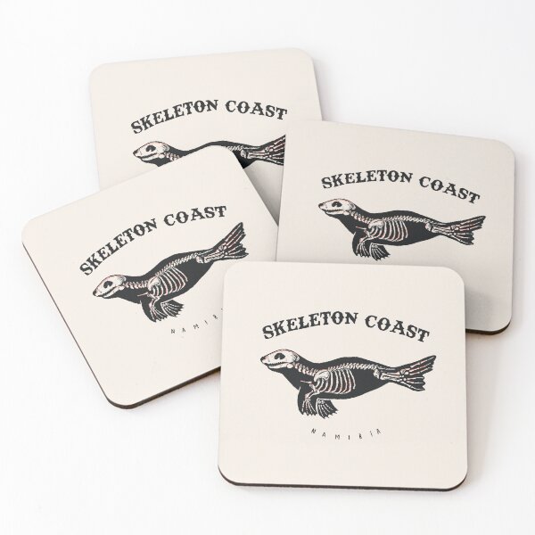 Item preview, Skeleton coast seal skeleton namibia designed and sold by storms eye creative.