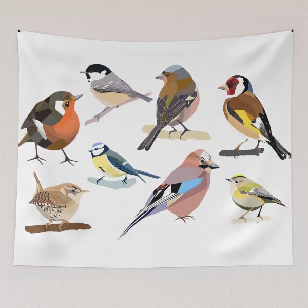 Item preview, Garden birds digital drawing for charity designed and sold by JayTCee.