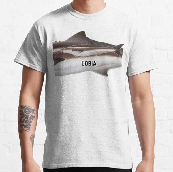 Camouflage Cobia Fish American Flag Fishing Fisherman Angler T-shirt