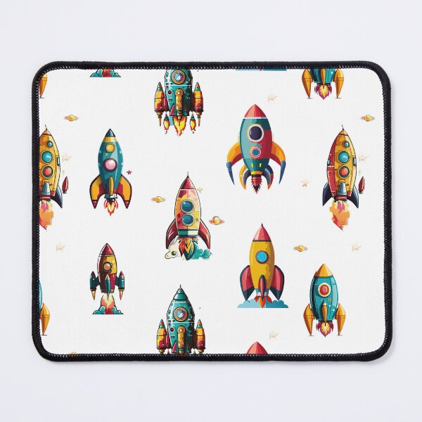 Item preview, Colourful Space Rockets designed and sold by smileykty.