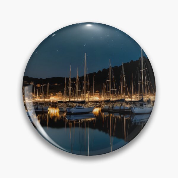 Item preview, Harbor at night designed and sold by Inspyralia.