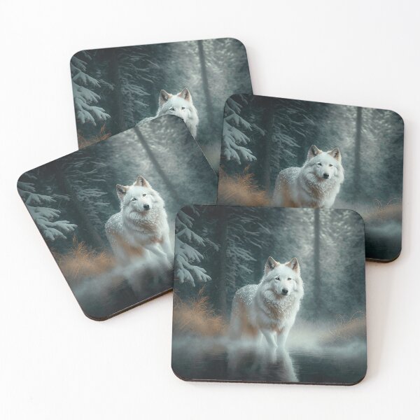 Item preview, White Wolf at Water designed and sold by Blue Horse Photo Magic.