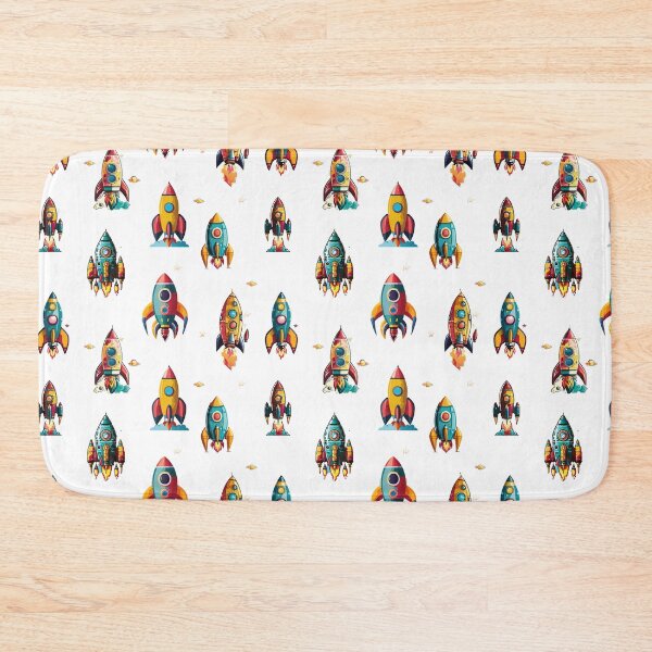 Item preview, Colourful Space Rockets designed and sold by smileykty.