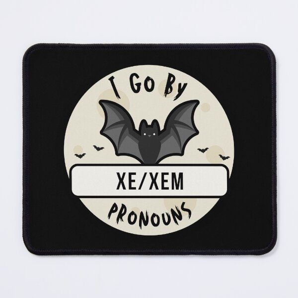 Item preview, Xe/Xem Pronouns | Bat Halloween | Xe Xem Pronoun designed and sold by Furia LGBTQ+ Accessories.