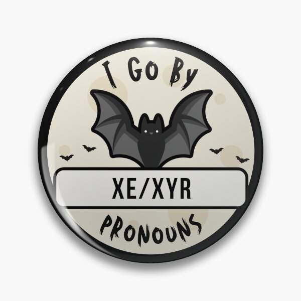 Item preview, Xe/Xyr Pronouns | Bat Halloween | Xe Xyr Pronoun designed and sold by Furia LGBTQ+ Accessories.