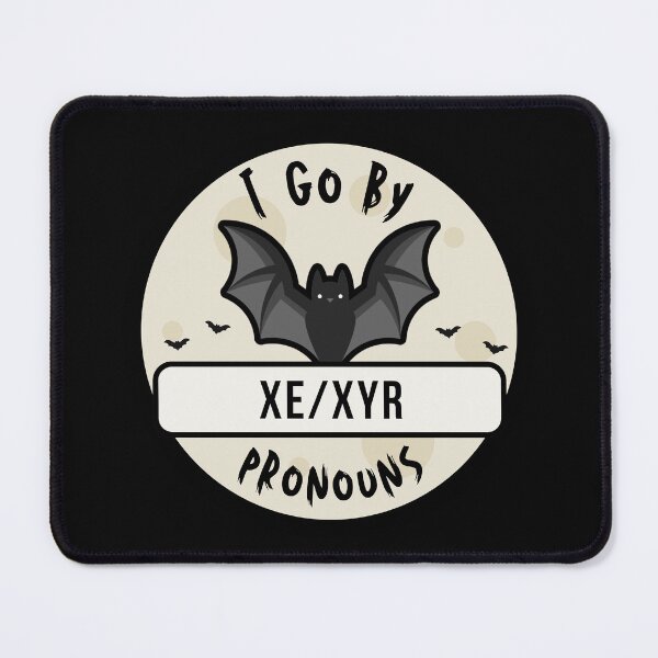 Item preview, Xe/Xyr Pronouns | Bat Halloween | Xe Xyr Pronoun designed and sold by Furia LGBTQ+ Accessories.