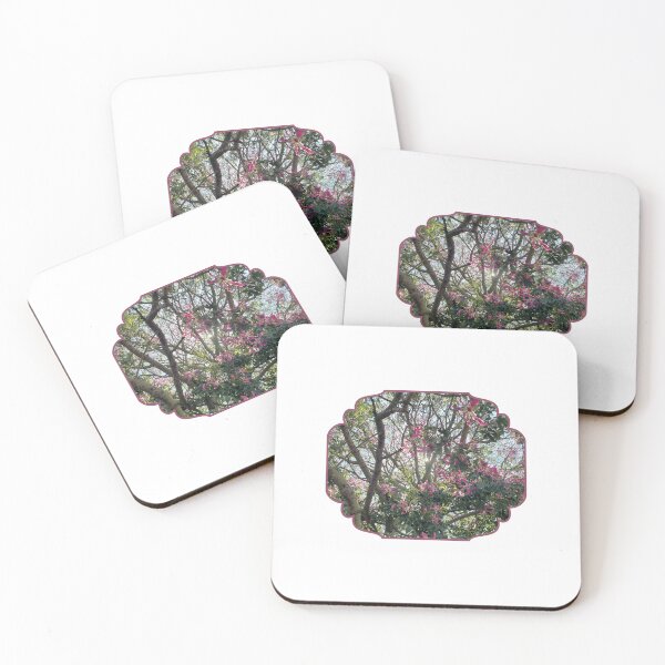 Item preview, Pink Flowers in a Tree: A Touch of Beauty designed and sold by tadeba.