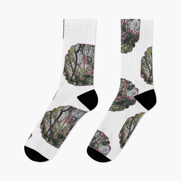 Item preview, Pink Flowers in a Tree: A Touch of Beauty designed and sold by tadeba.