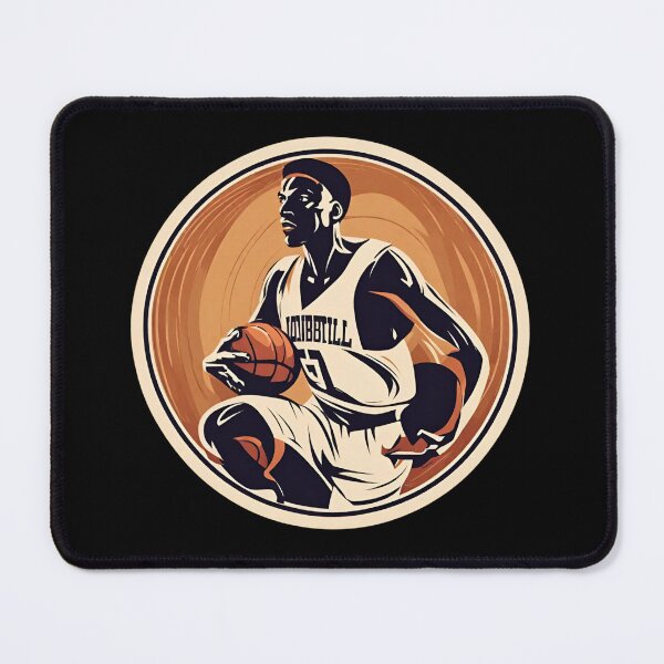 Item preview, Retro colored basketball player to help boost fitness designed and sold by TreetopStudios.