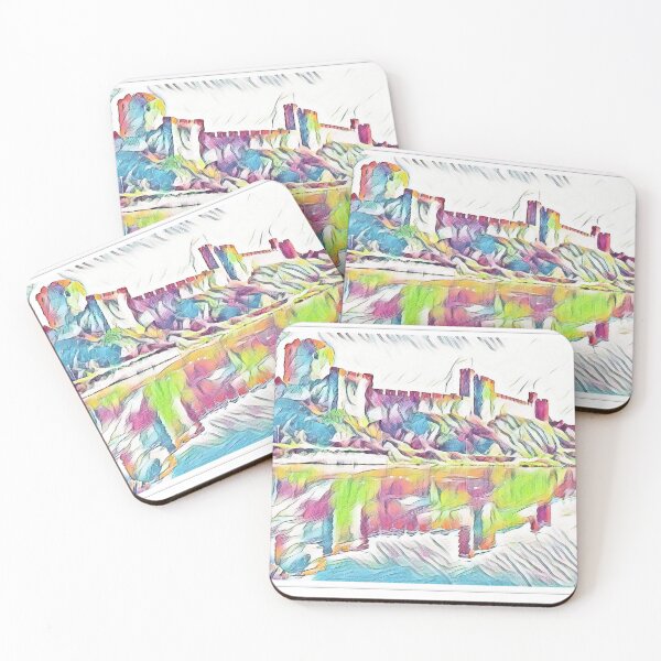 Item preview, Pembroke Castle - Rainbow Abstract Version designed and sold by Selena-Jayne.