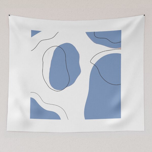 Item preview, Abstract art light dark blue designed and sold by justsannex.