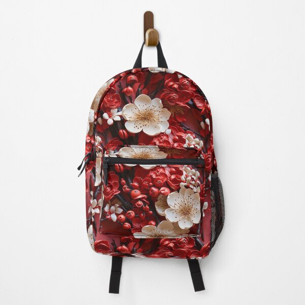 Item preview, Crimson Petal Opulence - 3D Luxury Red Cherry Flowers designed and sold by TriarArt.