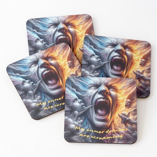 Item preview, My inner demons scream and win screaming soul  designed and sold by JaroDesign2023.