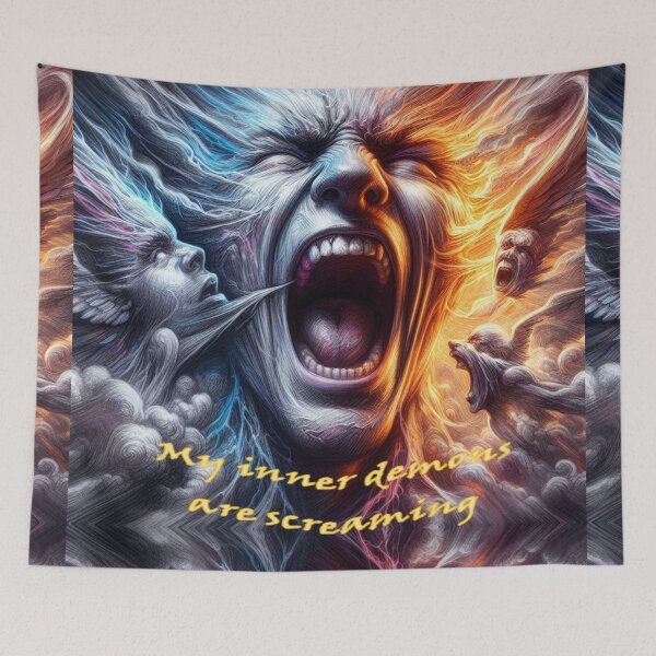 Item preview, My inner demons scream and win screaming soul  designed and sold by JaroDesign2023.