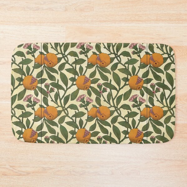 Item preview, Fruit Floral Tile Reproduction (Lemon Background) designed and sold by MadeByGeeClowes.