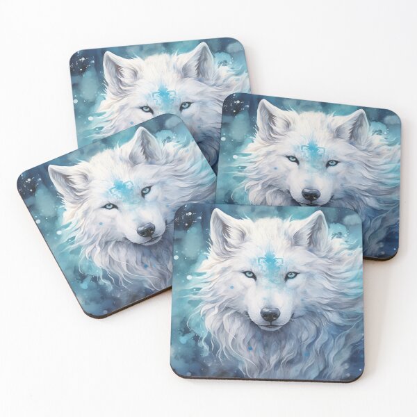 Item preview, mystical wolf, bohemian designed and sold by MaraDigitalart.