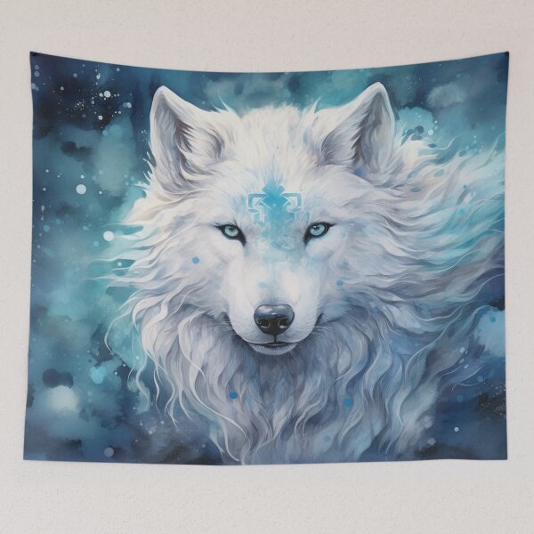 Item preview, mystical wolf, bohemian designed and sold by MaraDigitalart.
