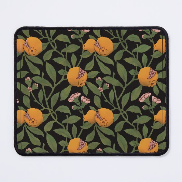 Item preview, Fruit Floral Tile Reproduction (Black Background) designed and sold by MadeByGeeClowes.