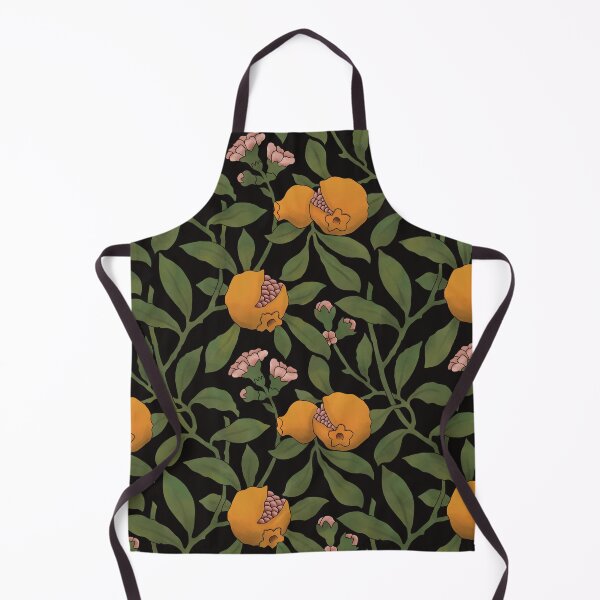 Item preview, Fruit Floral Tile Reproduction (Black Background) designed and sold by MadeByGeeClowes.