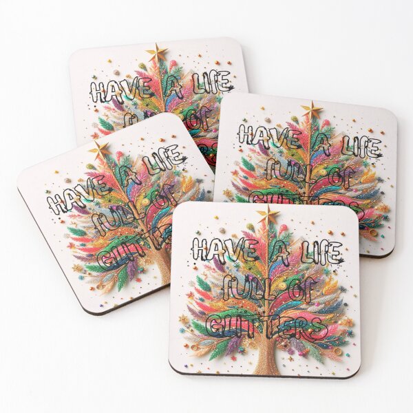 Item preview, Have A life Full Of Glitters With Colorful Tree designed and sold by ISIKPK.