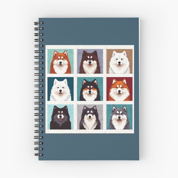 Item preview, Finnish Lapphund Dogs Crotchet illustration designed and sold by printmala.