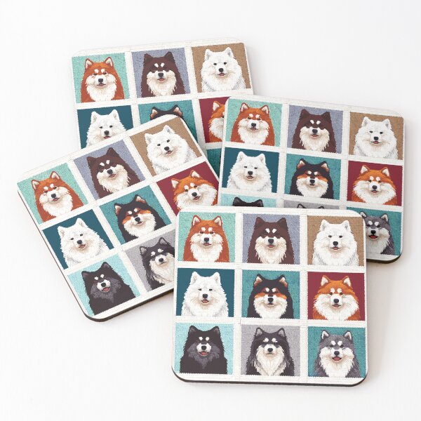 Item preview, Finnish Lapphund Dogs Crotchet illustration designed and sold by printmala.