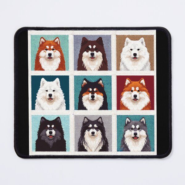 Item preview, Finnish Lapphund Dogs Crotchet illustration designed and sold by printmala.