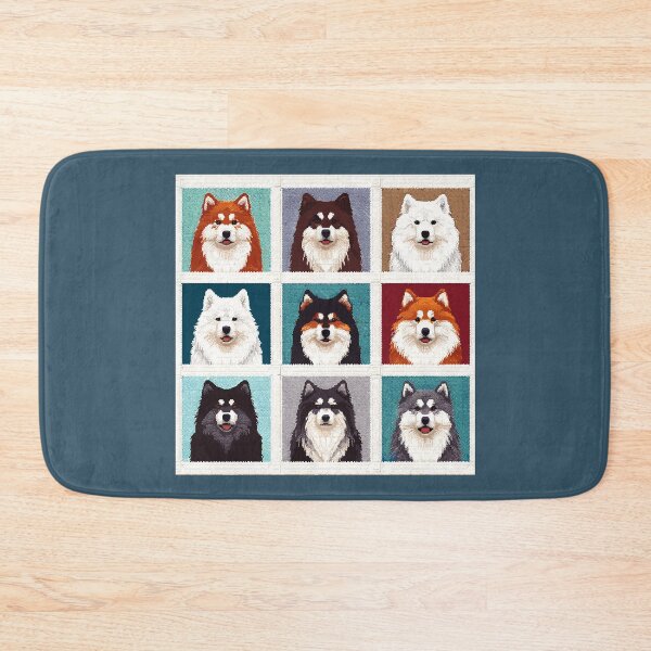 Item preview, Finnish Lapphund Dogs Crotchet illustration designed and sold by printmala.
