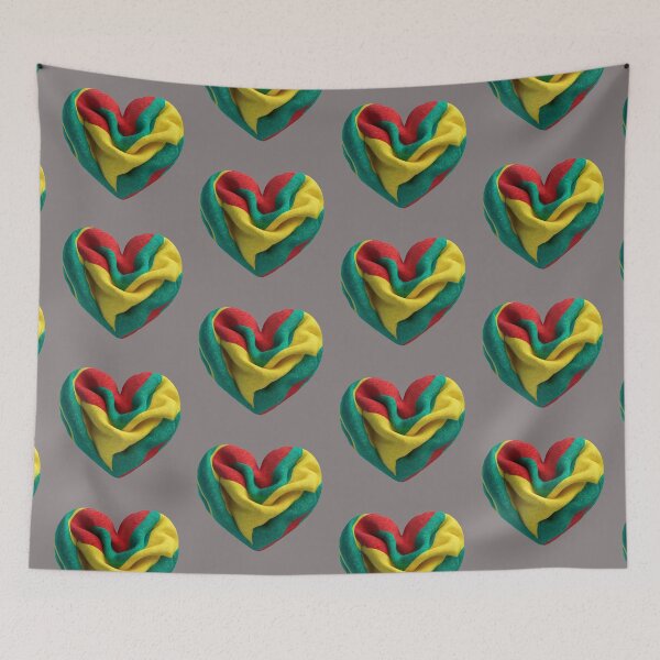 Item preview, Tricolore Fabric Heart Trispalve   designed and sold by Lelijo.