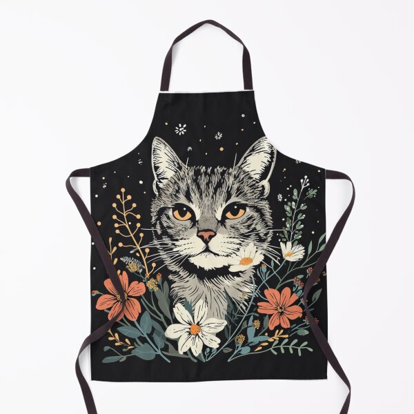 Item preview, Valentine's Day: Lovely Cat with Flowers designed and sold by aikittycats.