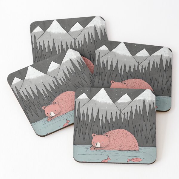 Item preview, Friendly Bear Fishing designed and sold by cute-animals99.
