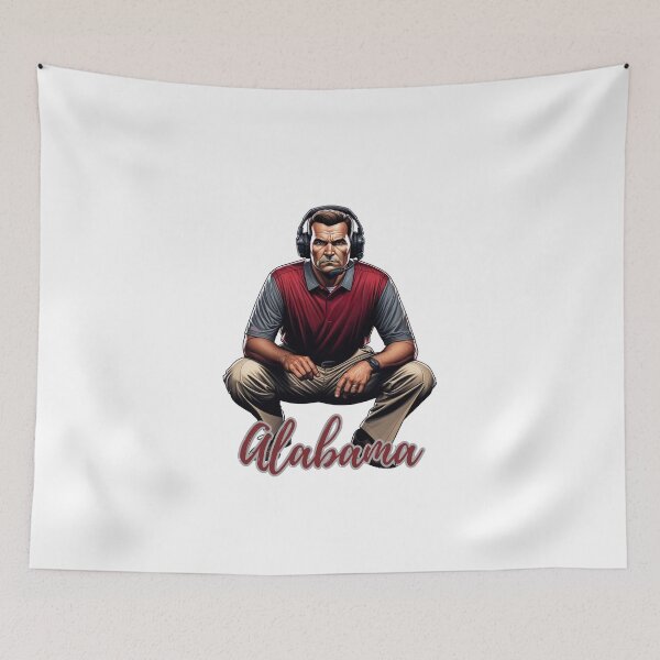 Item preview, Alabama Coach Guy Man with Headset Crouching Glaring designed and sold by kylmllr101684.