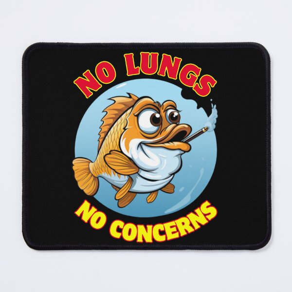 Item preview, Funny smoking fish project. designed and sold by MillennialsArt.