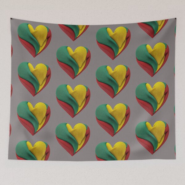 Item preview, Tricolore Fabric Heart Flag Trispalve   designed and sold by Lelijo.