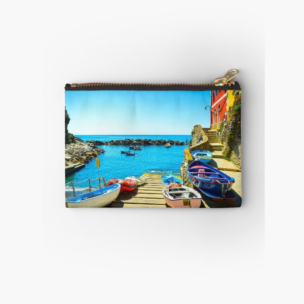 Item preview, Riomaggiore village, boats and sea. Cinque Terre, Ligury, Italy designed and sold by Stefano Orazzini.