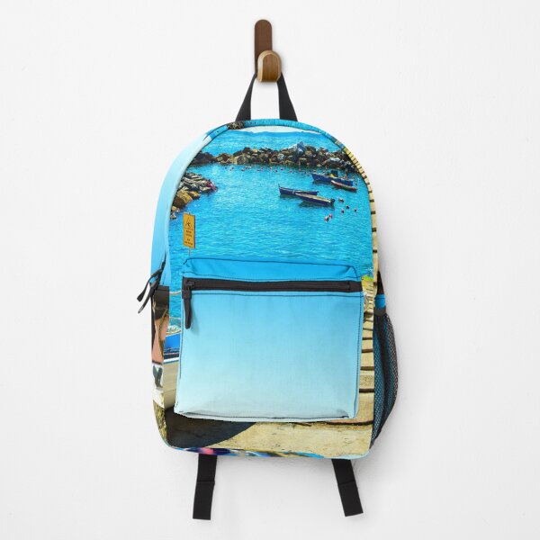 Item preview, Riomaggiore village, boats and sea. Cinque Terre, Ligury, Italy designed and sold by Stefano Orazzini.