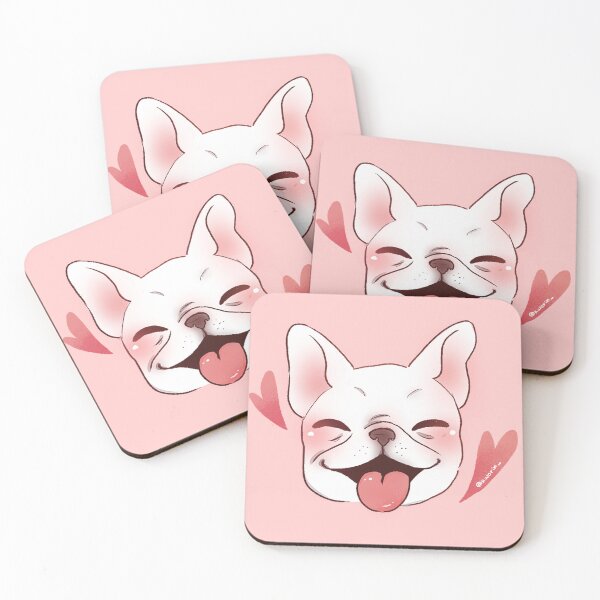 Item preview, white french bulldog lovely designed and sold by kworin.