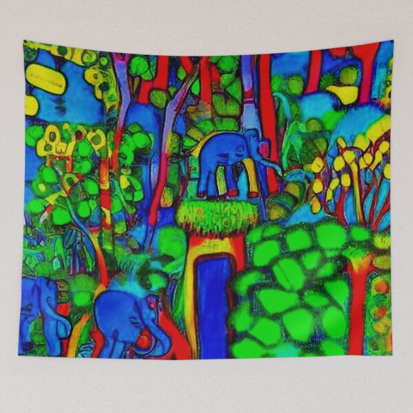 Item preview, Elephants hiding in the trees designed and sold by George Hutton Hunter.