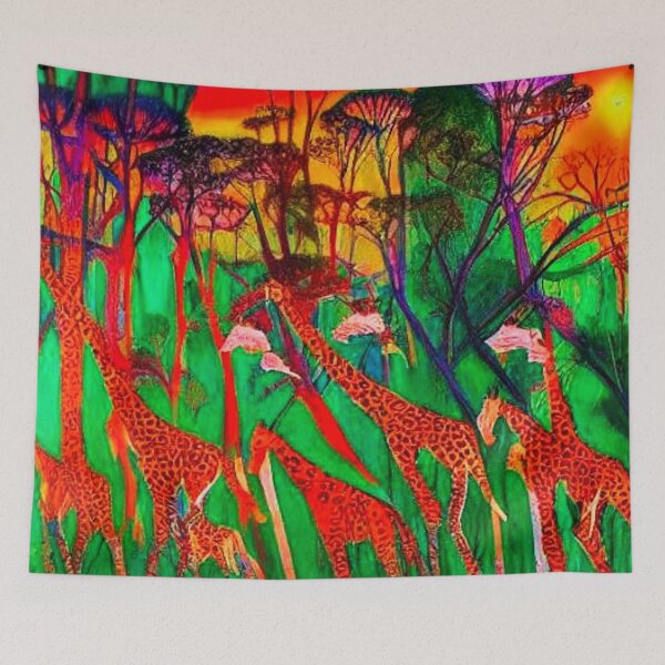 Item preview, Migrating Giraffes designed and sold by George Hutton Hunter.