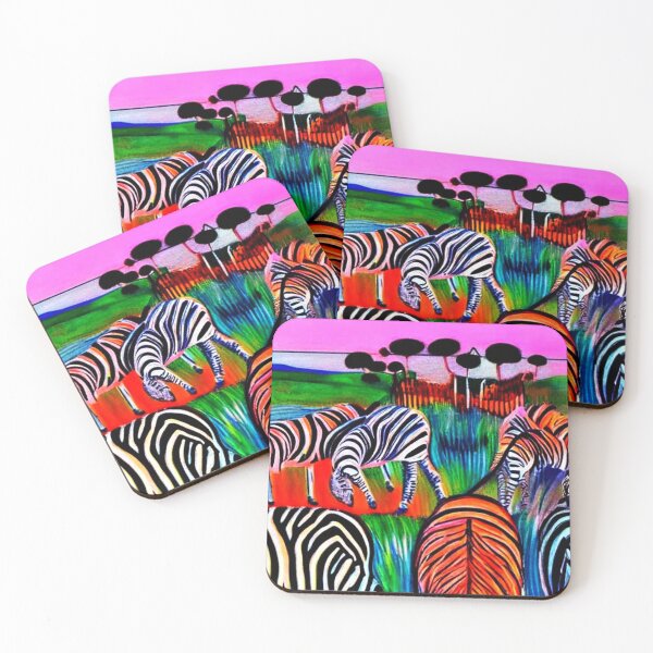 Item preview, Zebras grazing in meadow designed and sold by George Hutton Hunter.