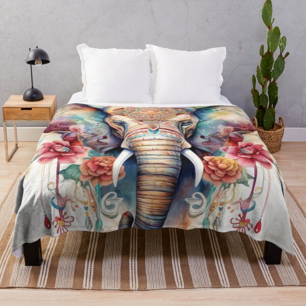 Item preview, Ganesha elephant, boho, mandala designed and sold by MaraDigitalart.