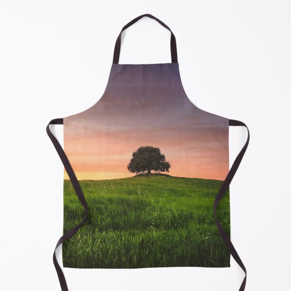 Item preview, Holm oak on top of the hill at sunset. Crete Senesi, Tuscany designed and sold by Stefano Orazzini.