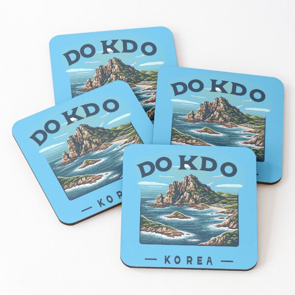 Item preview, Dokdo, Korea's Serene Island Oasis - Artistic Print designed and sold by FebricFusion.