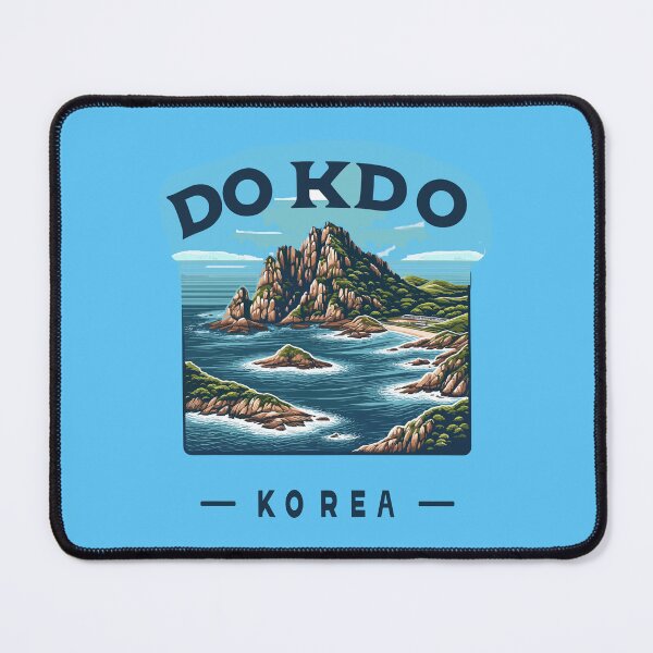 Item preview, Dokdo, Korea's Serene Island Oasis - Artistic Print designed and sold by FebricFusion.