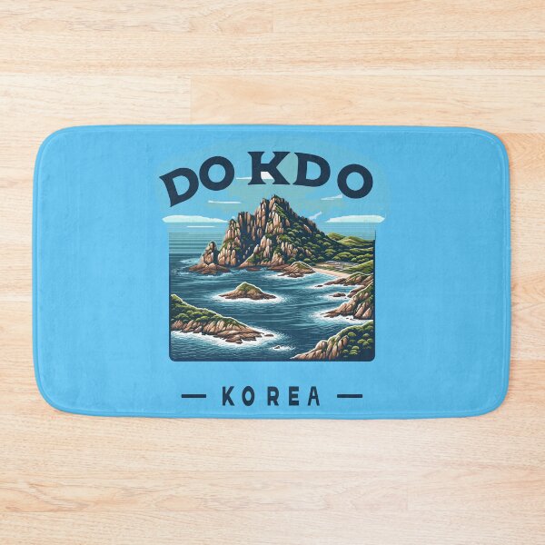 Item preview, Dokdo, Korea's Serene Island Oasis - Artistic Print designed and sold by FebricFusion.