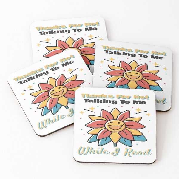 Item preview, Thanks For Not Talking To Me While I Read, Colorful Flower Bookish For Girls designed and sold by sadedream.
